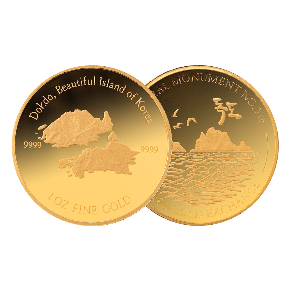 1온스 골드 독도 불리온 메달